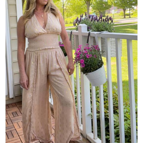 Surf Gypsy Gold Lurex Knit Dress